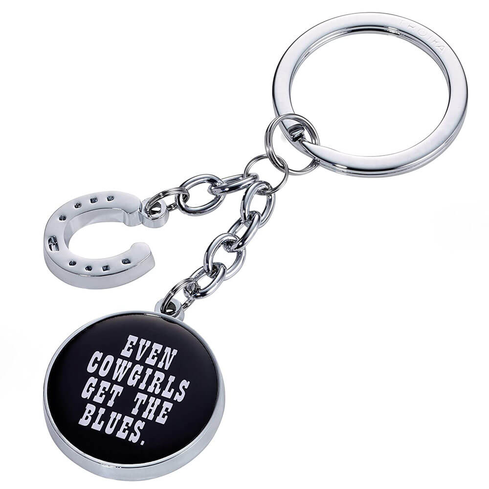 Keyring "COWGIRLS GET THE BLUES "