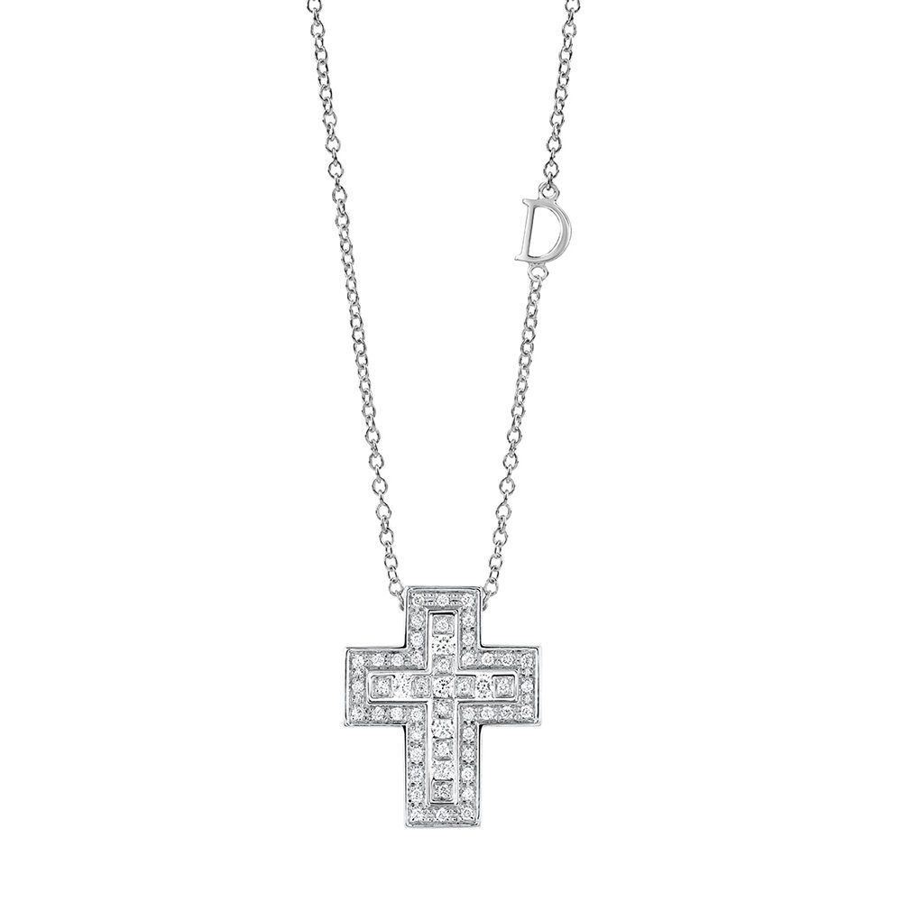 WG CROSS NECKLACE DIAS 19x16 MM